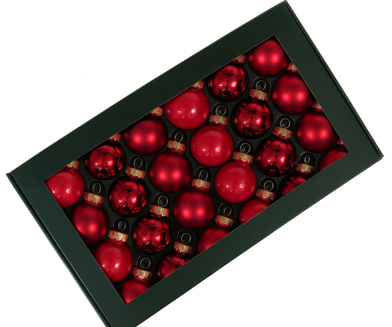 bombki-szklane-2,5cm-czerwone Szklane bombki w kolorze czerwonym w rozmiarze 2,5cm