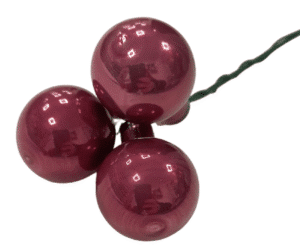 Bombki szklane 3 sztuki w kolorze jasnej orchidei