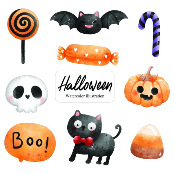 Mix naklejek z okazji Halloween