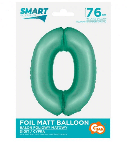 Balon foliowy mięta mat 0