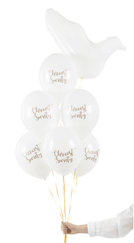 Balony na chrzest święty