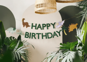 Baner Dino Happy Birthday