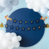 Baner Happy Birthday Niebieski na urodziny