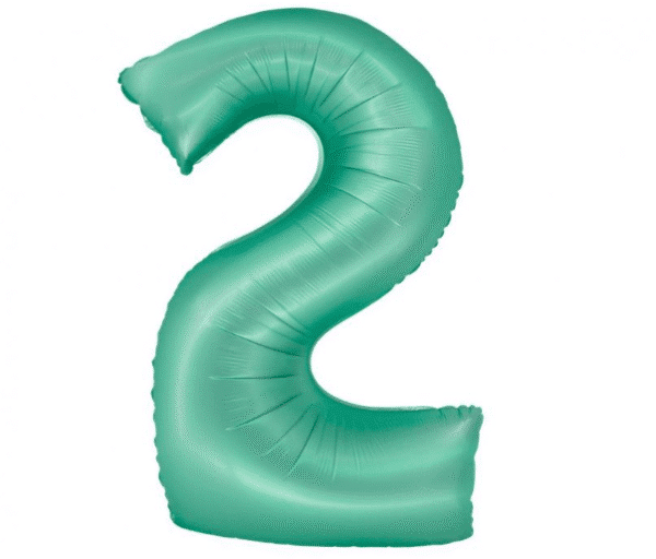 balon-foliowy-cyfra-2-mieta-matowa