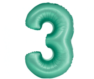 balon-foliowy-cyfra-3-mieta-matowa-3
