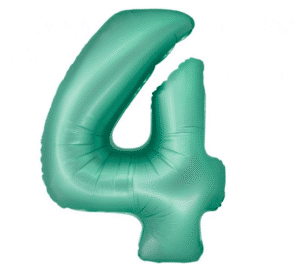 balon-foliowy-cyfra-4-mieta-matowa