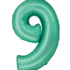 balon-foliowy-cyfra-9-mieta-matowa