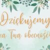 Plakat Uniwersalny Dziękujemy za Twą obecność Witający gości