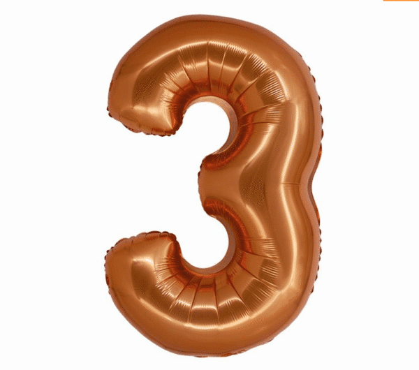Balon Foliowy w kolorze miedzianym w rozmiarze 76cm
