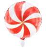 Balon Foliowy metalizowany w kolorze czerwonym w rozmiarze ok 35cm