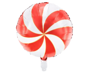 Balon Foliowy metalizowany w kolorze czerwonym w rozmiarze ok 35cm