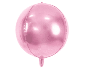 Balon Foliowy w kolorze jasnoróżowym w rozmiarze 40cm