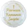 Balon foliowy okrągły ze złotym napisem o rozmiarze ok.45cm