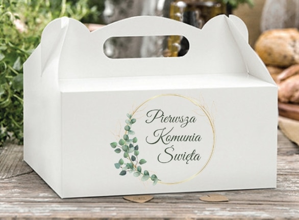 Naklejki na ciasto komunijne 8 sztuk wykonane z folii