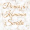 Plakat Pierwsza Komunia Święta