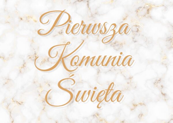 Plakat Pierwsza Komunia Święta