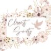 Plakat na chrzest święty o charakterze boho