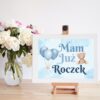 Dekoracja na roczek w formie plakatu