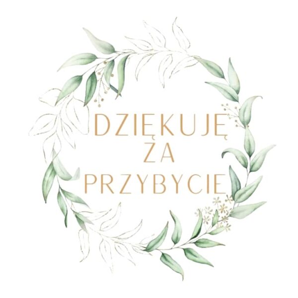 Podziękowania naklejki na pudełka komunijne