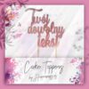 Topper Rose Gold Personalizowany