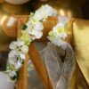Elegancki wianek na pierwszą komunię z opaską na rękę