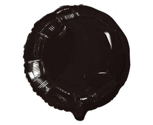 Balon foliowy Okrągły Pastylka Czarny