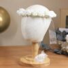 Wianek na komunię wraz z opaską na komunię w kolorze białym, wykonanie 100% handmade