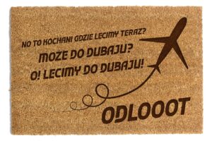 Wycieraczka lecimy do Dubaju Odlooot