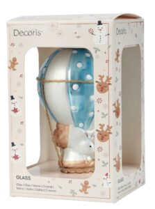 Bombka szklana na prezent dla chłopczyka, baby shower, noworodek