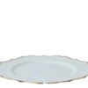 Elegancki Talerz Dekoracyjny z Złotym Brzegiem 33 cm