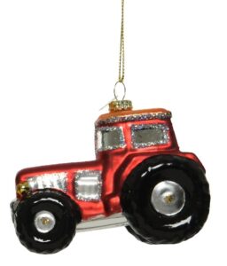 Szklana Bombka w Kształcie Czerwonego Traktora