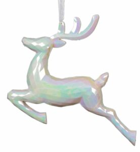 Opalizująca Zawieszka Renifer na Choinkę – Dekoracja Świąteczna (18 cm)