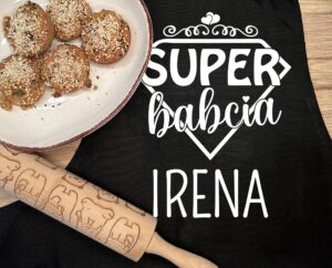 Fartuch kuchenny na dzień babci Super Babcia Imię