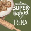 Fartuch kuchenny z okazji dnia babci na prezent urodzinowy w kolorze khaki personalizacja