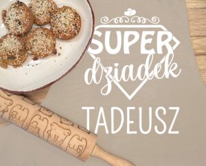 Pomysł na prezent dla dziadka fartuch z imieniem Super Dziadek