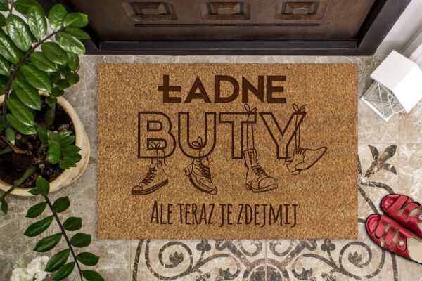 Wycieraczka ładne buty Ale Teraz Je zdejmij
