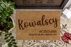 Wycieraczka Państwo Nazwisko Aczkolwiek się jeszcze nie oświadczył