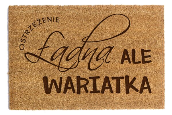 Wycieraczka Ładna ale wariatka pomysł na prezent