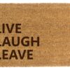 Wycieraczka prezent na parapetówkę śmieszna live laugh leave