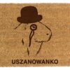Śmieszna wycieraczka pod drzwi z kapibarą