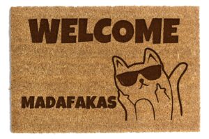 Fajna Wycieraczka pod drzwi welcome madafakas