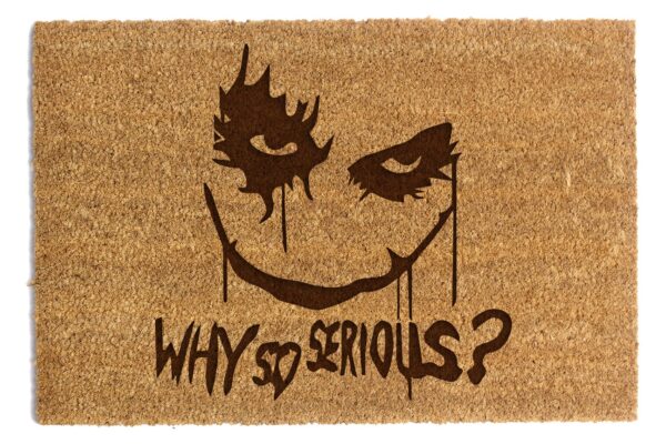 Wycieraczka „Why So Serious?” – Fajny Gadżet dla Fanów Jokera!