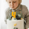 Świeczka na tort cyfra 4 lego