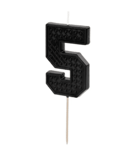 Świeczka urodzinowa cyfra 5 LEGO