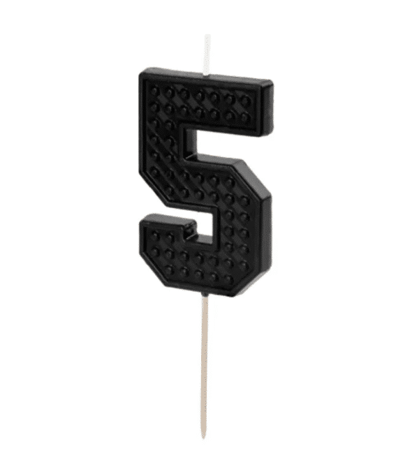 Świeczka urodzinowa cyfra 5 LEGO
