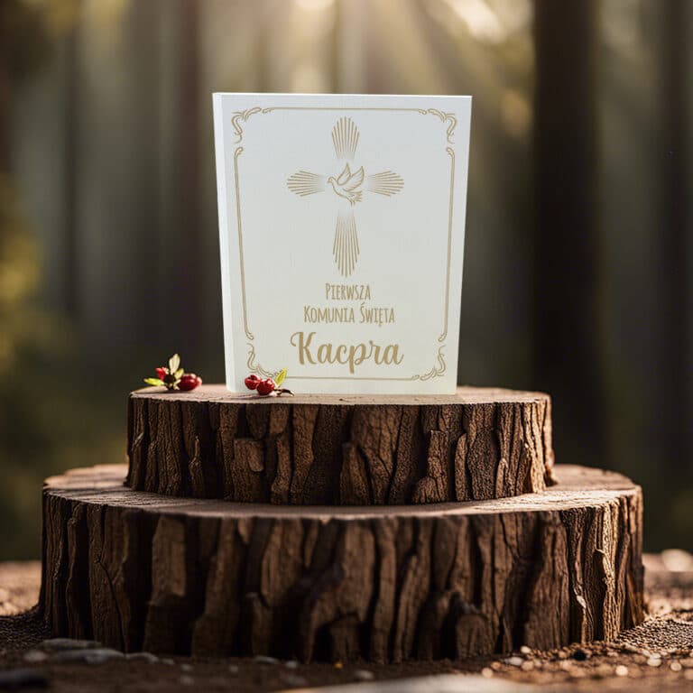 Biblia prezent na komunię z dedykacją dla dziewczynki lub chłopca