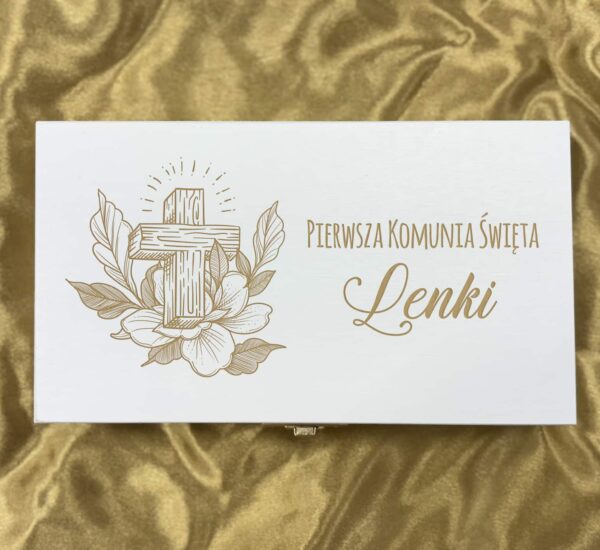Pamiątka Pierwszej Komunii Świętej Pudełko Na Pieniądze Personalizowane