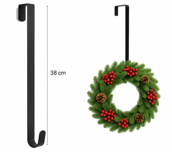 Uchwyt metalowy na wianek świąteczny