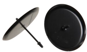 Podstawki pod świece w kolorze czarnym 4 sztuki 6cm