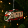 Szklana bombka świąteczny kamper
